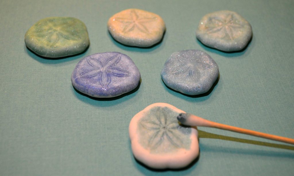 Painting with Metallic Water Color- Sand Dollars
